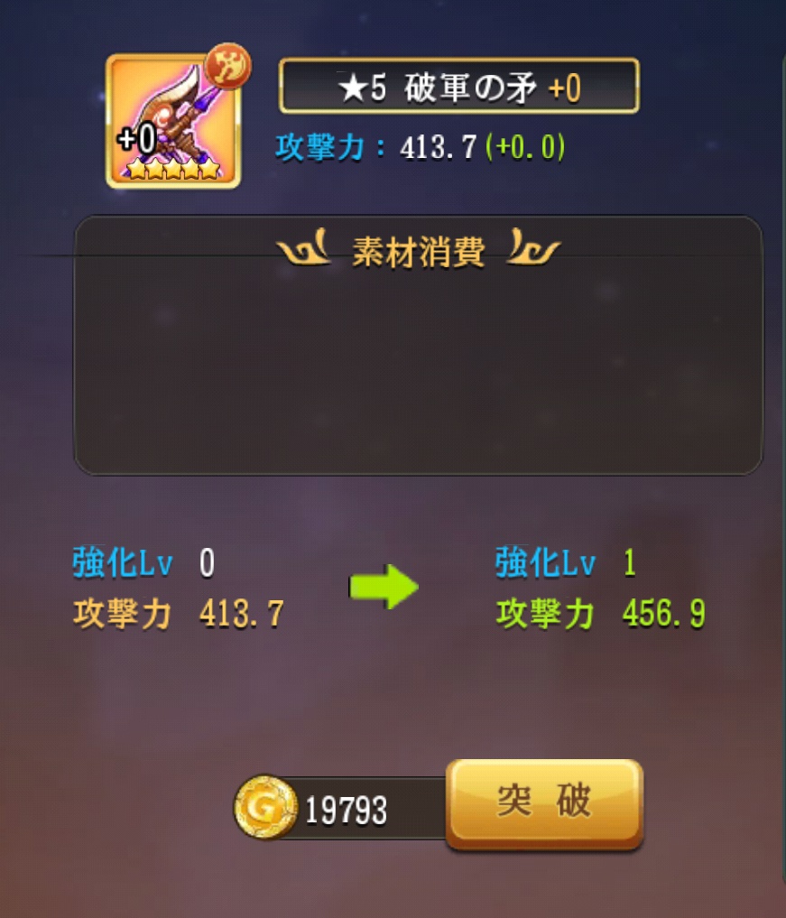装備突破